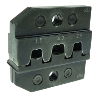 Čelisti k lisovacím kleštím LK1 na mosazné objímky 4,8 a 6,3mm, pro průřezy 0,5-4mm2