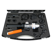 01752 ALFRA ruční hydraulický prostřihovací nástroj přímý, kufr s razníky Pg9-Pg48 TRISTAR