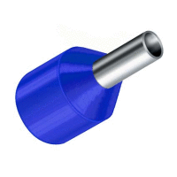 Dutinka izolovaná, průřez 16mm2 / 12mm / ID 12mm pro zkratovací vodiče, bezhalogenová modrá