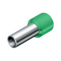Dutinka izolovaná, průřez 0,34mm2 / 8mm / ID 2,0mm UL, CSA a DIN46228 bezhalogenová zelená (100ks)