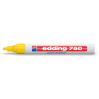 Permanentní pero - lakový popisovač s kulatým hrotem 2-4mm / barva žlutá, tuš bez toluenu