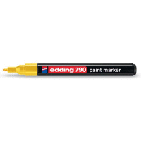 Permanentní pero - lakový popisovač s kulatým hrotem 2-4mm / barva žlutá, tuš bez toluenu