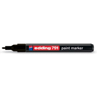 Permanentní pero - lakový popisovač s kulatým hrotem 1-2mm / barva černá, tuš bez toluenu