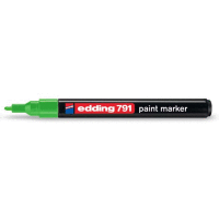 Permanentní pero - lakový popisovač s kulatým hrotem 1-2mm / barva zelená, tuš bez toluenu