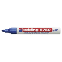 Permanentní pero - lakový popisovač s kulatým hrotem 2-4mm / barva modrá, tuš s toluenem
