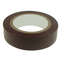 Elektroizolační páska samolepící PVC, rozměr 0,13x15mm/10m, použití +10°C až +85°C, hnědá