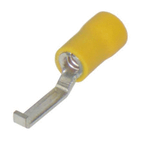 Kolík plochý izolovaný, průřez 4,0-6,0mm2 / délka 16,5mm / šíře 3,0mm, izolace PVC (GF-PPL30)