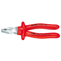 0207225 KNIPEX kleště kombinované silové do 1000V, chromované, izolované rukojeti, délka 225mm