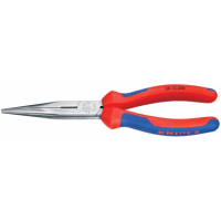 2612200 KNIPEX kleště půlkulaté dlouhé se štípáním, dvoukomponentní rukojeti, délka 200mm