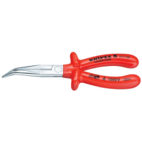 2627200 KNIPEX kleště půlkulaté dlouhé zahnuté do 1000V, chromované, masivní rukojeti