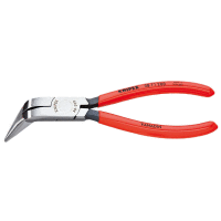 3871200 KNIPEX kleště půlkulaté dlouhé zahnuté, rukojeti potažené PVC, délka 200mm