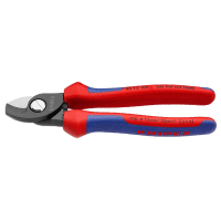 9512165 KNIPEX nůžky na Al a Cu vodiče do průměru 16mm, dvoukomponentní rukojeti (PN15, PN16)