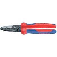 9512200 KNIPEX nůžky na Al a Cu vodiče do průměru 20mm, dvoukomponentní rukojeti (PN25)