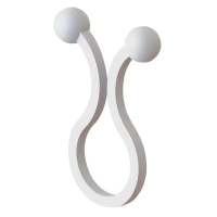 Kabelová spona přírodní plastová pro svazek o průměru 25,0-27,5mm