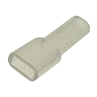 Kryt objímky jednopólový 6,3mm PVC transparentní, teplotní stálost od -25°C do +75°C (IN6,3P) 500ks