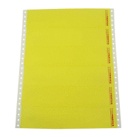 Arch s etiketami bílá / žlutá, rozměr 17,5x9,5mm / 352 etiket na A4