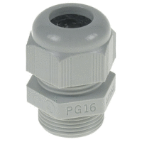 BS-14 vývodka plastová BIMED IP 68 se závitem Pg 13,5 rozsah 6-12mm, barva sv. šedá