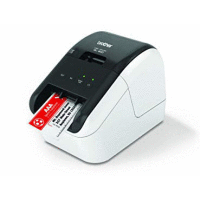 Elektronická tiskárna štítků BROTHER pro papírové a plastové pásky a etikety DK