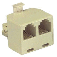 Rozdvojka RJ45 (8p8c) UTP pro konektory RJ45 (2xF/1xM)