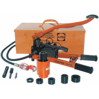 Detail - 02120 ALFRA hydraulická prostřihovací hlavice do plechu o síle 110kN s nožním pohonem 02120 ALFRA hydraulická prostřihovací hlavice do plechu o síle 110kN s nožním pohonem