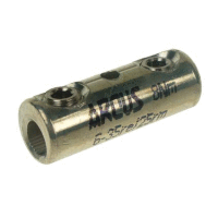 Šroubová spojka se 2 inbus šrouby na AL/CU vodiče RM 6-25mm2, RE 6-35mm2 do 1kV, 8Nm, max. 7,3mm
