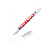 Permanentní pero k průmyslovému použití s kulatým hrotem 1,5-3,0mm / barva bílá
