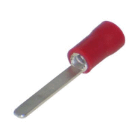 Kolík plochý izolovaný, průřez 0,5-1,5mm2 / délka 12mm / šíře 2,3mm, izolace PVC (RF-PP 12/23)