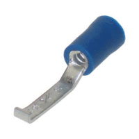 Kolík plochý izolovaný, průřez 1,5-2,5mm2 / délka 16,5mm / šíře 3,0mm, izolace PVC (BF-PPL30)