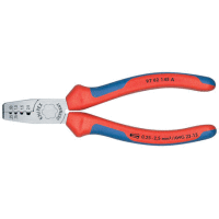 9762145A KNIPEX lisovací kleště na dutinky pro průřezy 0,25-2,5mm2, dvoukomponentní rukojeti (K4)