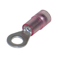 Detail - Oko izolované, průřez 0,5-1,5mm2 / M10 / šíře 18mm, izolace PA, dle normy UL, double crimp Oko izolované, průřez 0,5-1,5mm2 / M10 / šíře 18mm, izolace PA, dle normy UL, double crimp