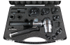 01759 ALFRA ruční hydraulický prostřihovací nástroj úhlový, kufr s razníky M16-M63 TRISTAR