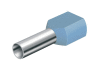 Dutinka dvojitá, průřez 2x0,75mm2 / délka 8mm, dle UL, CSA a DIN46228 bezhalogenová modrá (100ks)