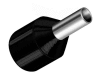 Dutinka izolovaná, průřez 1,5mm2 / 8mm / ID 7,5mm pro zkratovací vodiče, bezhalogenová černá (DI-R)
