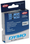 40916 DYMO páska D1 samolepicí plastová 9mm, černý tisk na modré pásce, návin 7m