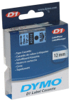 45016 DYMO páska D1 plastová 12mm, černý tisk / modrý podklad, návin 7m