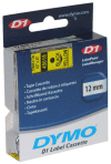 45018 DYMO samolepicí páska D1 plastová 12mm, černý tisk na žluté, návin 7m/5ks/