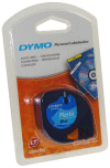 59426 DYMO páska LETRA TAG samolepicí plastová šíře 12mm, návin 4m, barva modrá S0721600