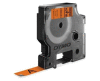 1978367 DYMO samolepicí páska D1 permanentní vinylová šíře 12mm, černá na oranžové, návin 3m