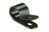 Kabelová objímka černá plastová Polyamid 66, průměr kabelu 3,2mm / ovor pro šroub 4,4mm