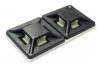 Kabelová příchytka černá 19x19mm samolepicí, pro pásky šíře 3,6mm (balení 50 párů)