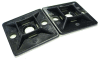 Kabelová příchytka černá 28x28mm samolepicí, pro pásky šíře 4,8mm (balení 50 párů)