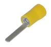 Kolík plochý izolovaný, průřez 4,0-6,0mm2 / délka 12mm / šíře 3,0mm, izolace PVC (GF-PP 12)