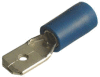 Kolík plochý poloizolovaný, průřez 1,5-2,5mm2 / 6,3x0,8mm PVC (BF-M608)