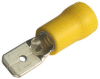 Kolík plochý poloizolovaný, průřez 4-6mm2 / 6,3x0,8mm PVC (GF-M608)