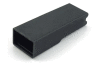 Kryt objímky jednopólový 6,3mm PA černá, teplotní stálost do +180°C (IN6,3PA černá) 1000ks