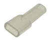 Kryt objímky jednopólový 6,3mm PVC transparentní, teplotní stálost od -25°C do +75°C (IN6,3P) 500ks