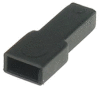 Kryt objímky jednopólový 2,8mm PE černá, provozní teplota do +75°C