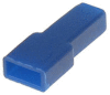 Kryt objímky jednopólový 6,3mm PE modrá, provozní teplota do +75°C