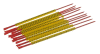 Kolíček s návlečkami PA 02 s potiskem "5", barva žlutá