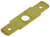 Nýtovací plochý kolík mosazný rovný dvojitý, rozměr 6,3x0,8mm / M4